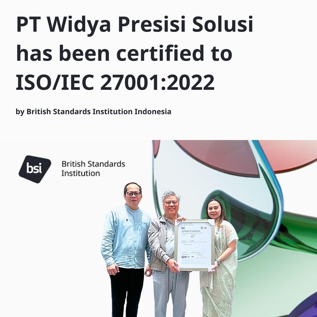 ISO 27001 Certificate